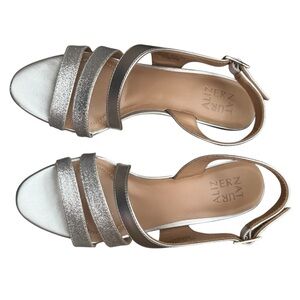 Naturalizer Metallic Silver Sandals